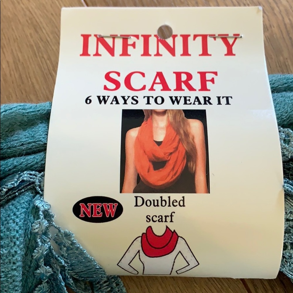 Infinity blue scarf - Picture 3 of 3